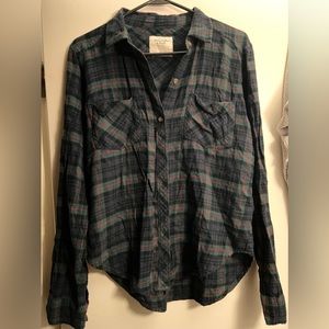 Abercrombie & Fitch plaid button down shirt